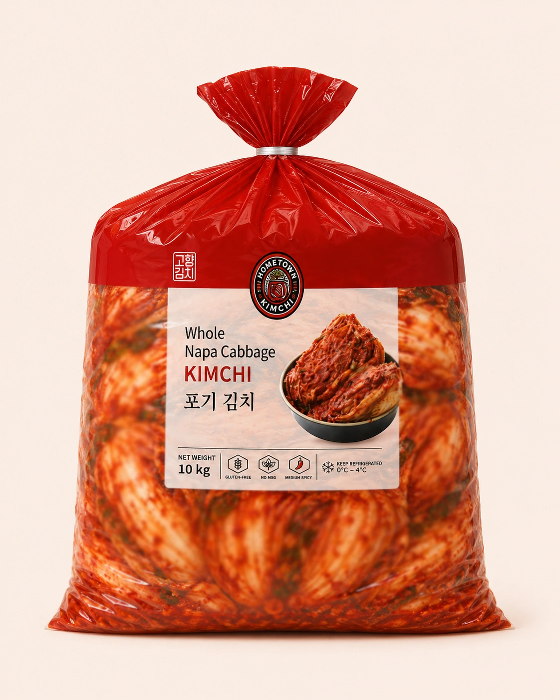 Whole napa 10kg kimchi bag